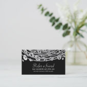 Carte De Référencement Silver Glam Cheetah Imprimer Exotique Référer un a (Debout devant)