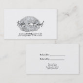 Carte De Référencement Silver Lips Kiss Maquillage Beauté Glam Référer un (Devant / Derrière)
