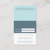 Carte De Référencement Simple bleu clair moderne géométrique (Dos)