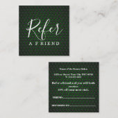 Carte De Référencement Simple Elegant Aqua bleu et blanc aiguillage (Devant / Derrière)