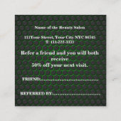 Carte De Référencement Simple Elegant Aqua bleu et blanc aiguillage (Dos)