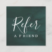 Carte De Référencement Simple Elegant Aqua bleu et blanc aiguillage (Devant)