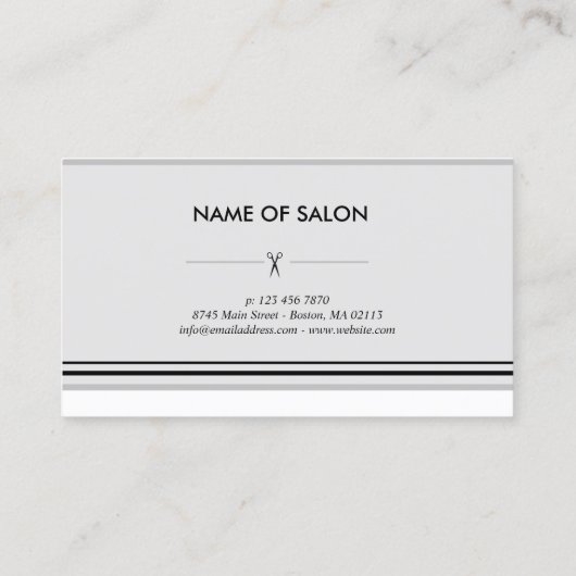 Carte De Référencement Simple elegant business light beauty salon (Dos)