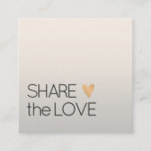 Carte De Référencement Simple Elegant Faux Silver Gold Heart (Devant)