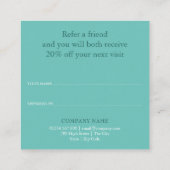 Carte De Référencement Simple Élégant Floral de Eucalyptus Fidélité (Dos)