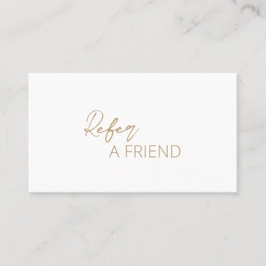 Carte De Référencement Simple élégant moderne (Devant)