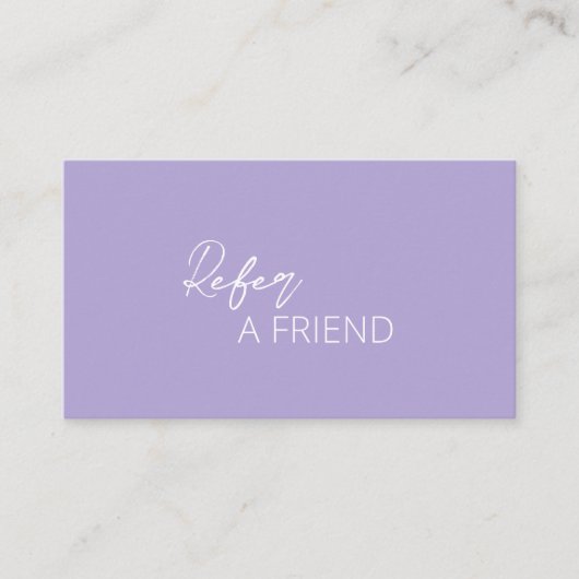 Carte De Référencement Simple élégant moderne (Devant)