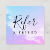 Carte De Référencement Simple élégante Pastel Beauté colorée (Devant)