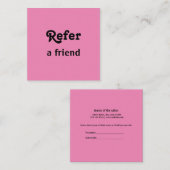 Carte De Référencement simple et minimal ajouter votre nom magasin salon (Devant / Derrière)
