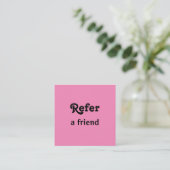Carte De Référencement simple et minimal ajouter votre nom magasin salon (Debout devant)