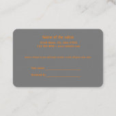 Carte De Référencement simple et minimal ajouter votre nom magasin salon  (Dos)
