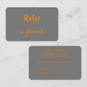 Carte De Référencement simple et minimal ajouter votre nom magasin salon  (Devant / Derrière)