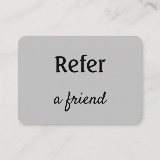 Carte De Référencement simple et minimal ajouter votre nom magasin salon  (Devant)