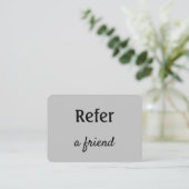 Carte De Référencement simple et minimal ajouter votre nom magasin salon  (Debout devant)