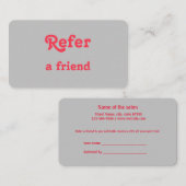 Carte De Référencement simple et minimal ajouter votre nom magasin salon (Devant / Derrière)