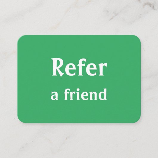 Carte De Référencement simple et minimal ajouter votre nom magasin salon (Devant)