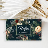 Carte De Référencement Simple Floral référencer une impression d'ami