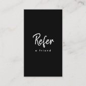 Carte De Référencement Simple minimaliste moderne (Devant)