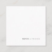 Carte De Référencement Simple moderne blanc recommander un ami (Devant)