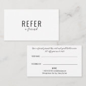 Carte De Référencement Simple Moderne Entreprise Noir et Blanc (Devant / Derrière)