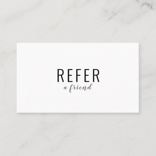 Carte De Référencement Simple Moderne Entreprise Noir et Blanc (Devant)