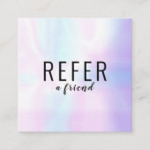 Carte De Référencement Simple Moderne Professionnel Iridescent (Devant)