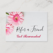 Carte De Référencement Simple Rose Daisy Floral Professionnel   (Devant)