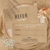 Carte De Référencement Simple Rustique Kraft Moderne