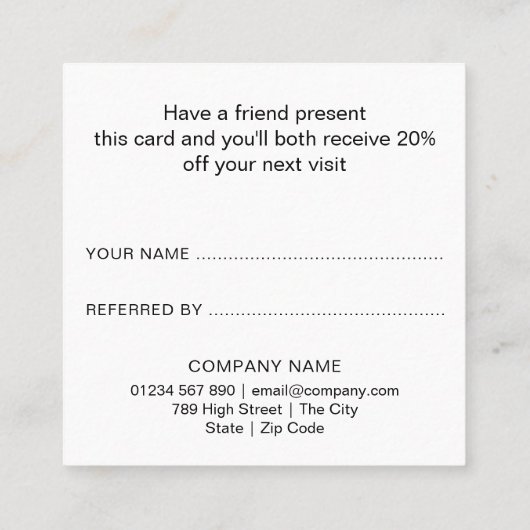 Carte De Référencement Simple script moderne Red Love Heart (Dos)