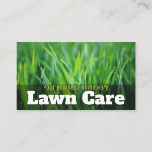 Carte De Référencement Soin de pelouse. Aménagement de promotionnel