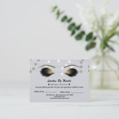 Carte De Référencement Soins après-pose Silver White Lights Lashes Référe (Debout devant)