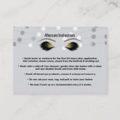Carte De Référencement Soins après-pose Silver White Lights Lashes Référe (Dos)