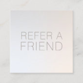 Carte De Référencement Spa de salon d'argent lumineux aiguillage client (Devant)