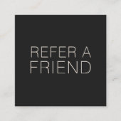 Carte De Référencement Spa de salon noir aiguillage client (Devant)