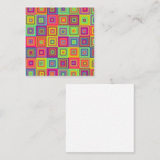 Carte De Référencement Squares (Devant / Derrière)