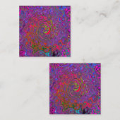 Carte De Référencement Super psychédélique Magenta Retro Liquide Swirl (Devant / Derrière)