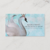 Carte De Référencement Swan Princess Fairy Tale Envoyer un ami (Devant)