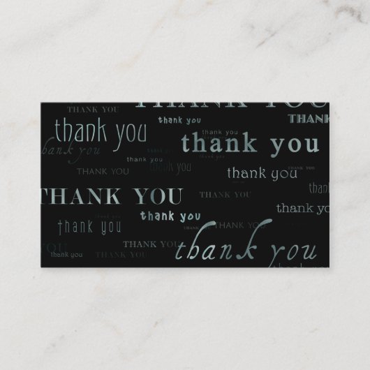 Carte De Référencement tant de merci pour votre recommandation (Devant)