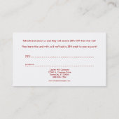 Carte De Référencement tellement beaucoup remercient yous de votre (Dos)