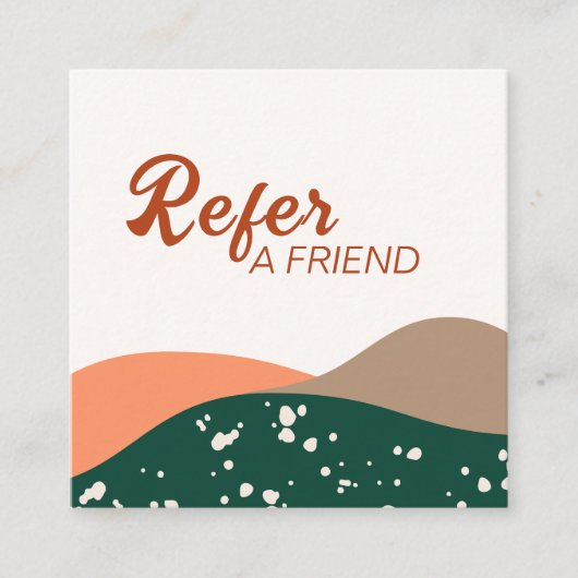 Carte De Référencement Terra verte Abstraite moderne Cotta Yoga (Devant)