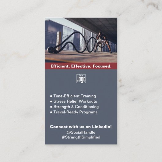 Carte De Référencement Transformer les clients de fitness loyaux en ambas (Devant)