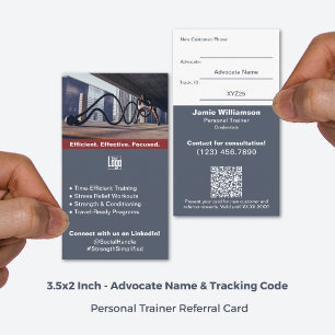 Carte De Référencement Transformer les clients de fitness loyaux en ambas