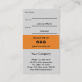 Carte De Référencement Transformer les clients loyaux en ambassadeurs (Dos)