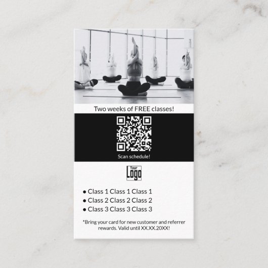 Carte De Référencement Transformer les clients loyaux en avocats Noir & B (Devant)