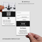 Carte De Référencement Transformer les clients loyaux en avocats Noir & B
