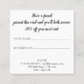 Carte De Référencement Trendy Gold Sprinkies Heart (Dos)