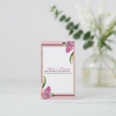 Carte De Référencement Tropical Floral Orchidée Pourpre Chic Référez un(e (Debout devant)