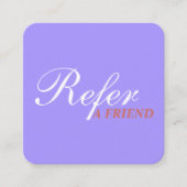 Carte De Référencement Typographie élégante Propre Bleu Salon de beauté (Devant)