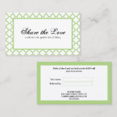 Carte De Référencement Une coquille verte classique pour un ami (Devant / Derrière)