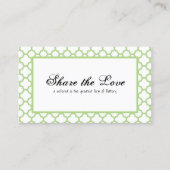 Carte De Référencement Une coquille verte classique pour un ami (Devant)